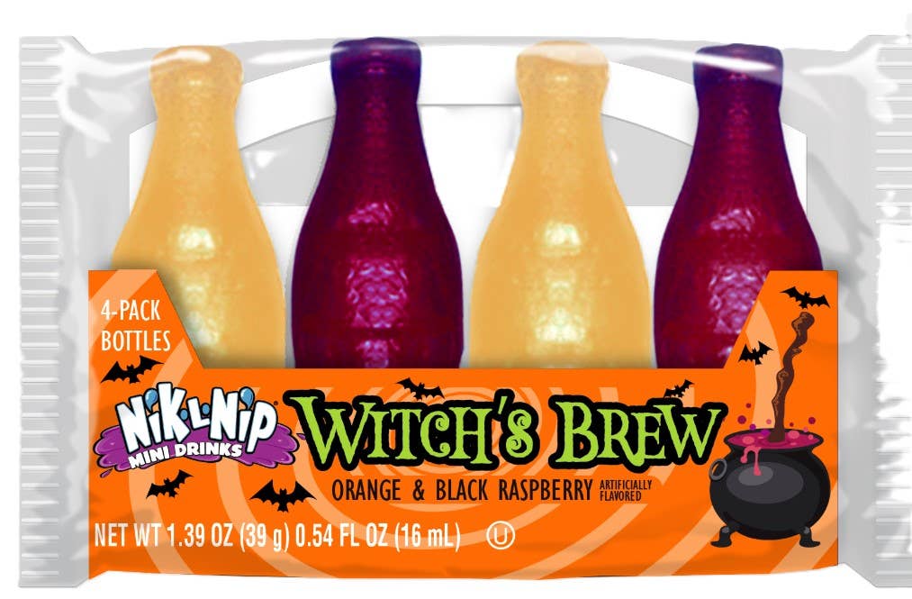 Nik-L-Nip Witch's Brew 4pk Wax Bottles